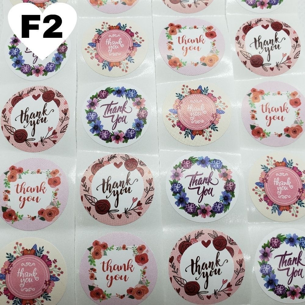 8/$20 100ct Thank You Stickers Round 1" Labels - Picture 2 of 4